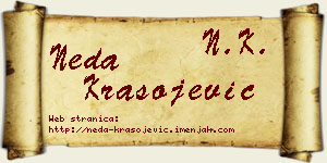 Neda Krasojević vizit kartica